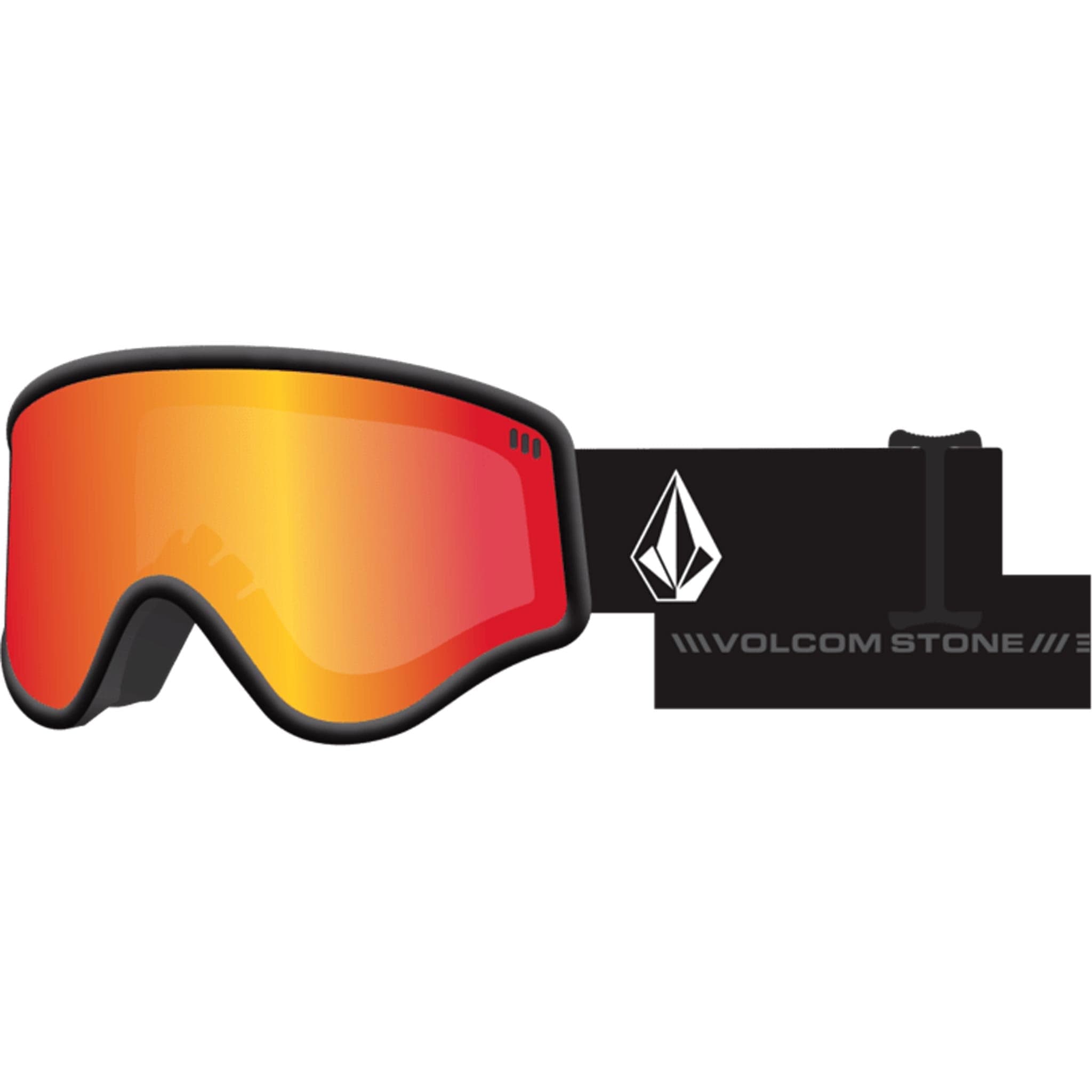 Volcom Yae Goggles Matte Black Red Chrome 2025 Goggles