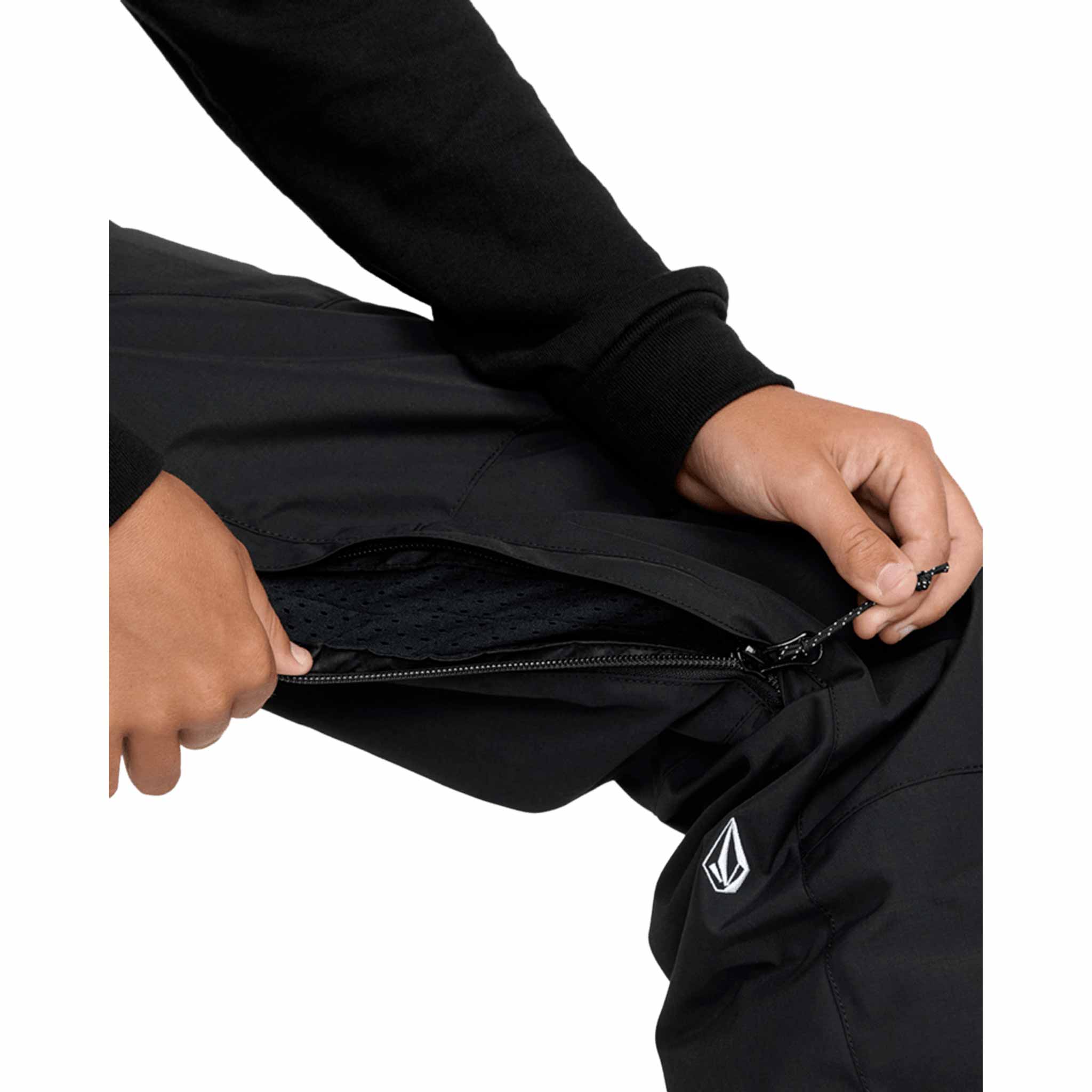 Volcom Youth Barkley Insulated Bib Overall Black 2026 Mens Snowboard Pants