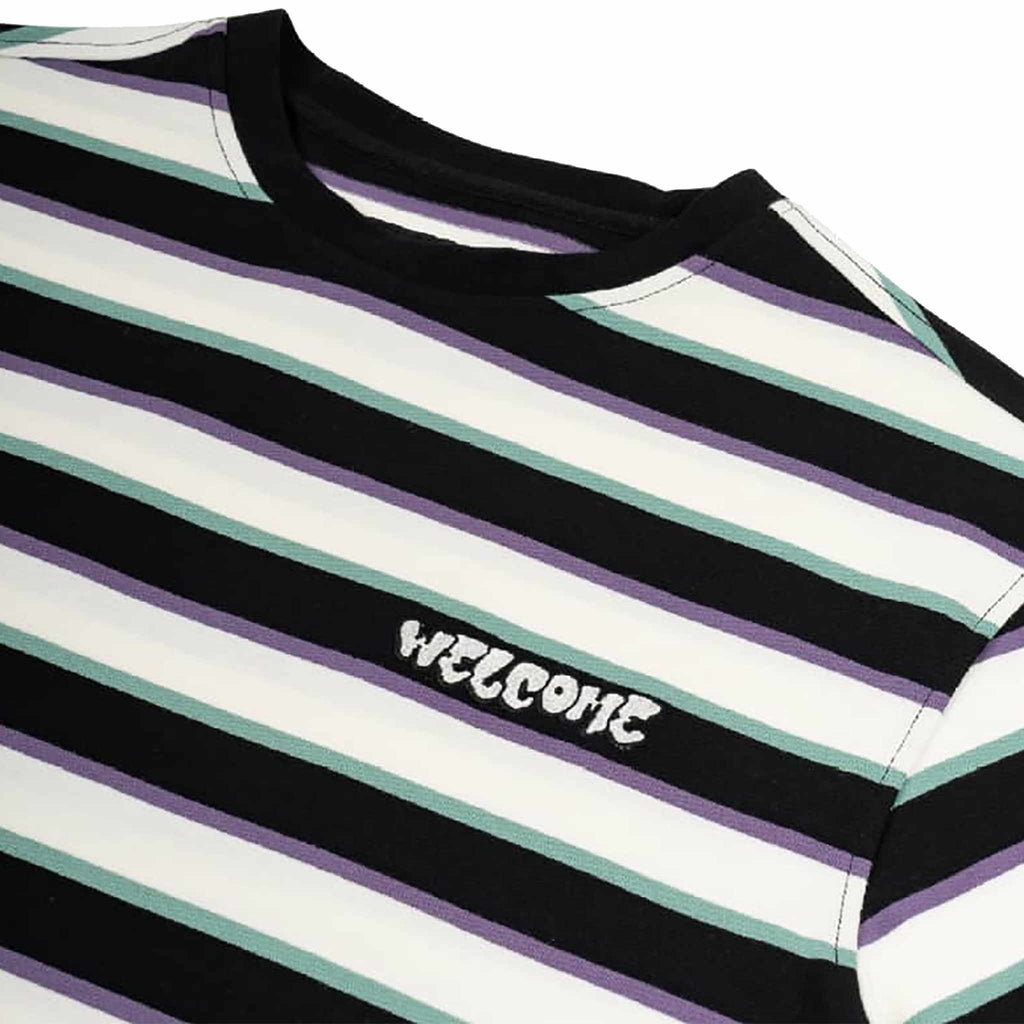 Welcome Cooper Striped Yarn Dyed Knit Tee Bone T Shirt