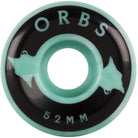 Welcome Orbs Specters Swirls Teal White 99a 52mm Skateboard Wheels