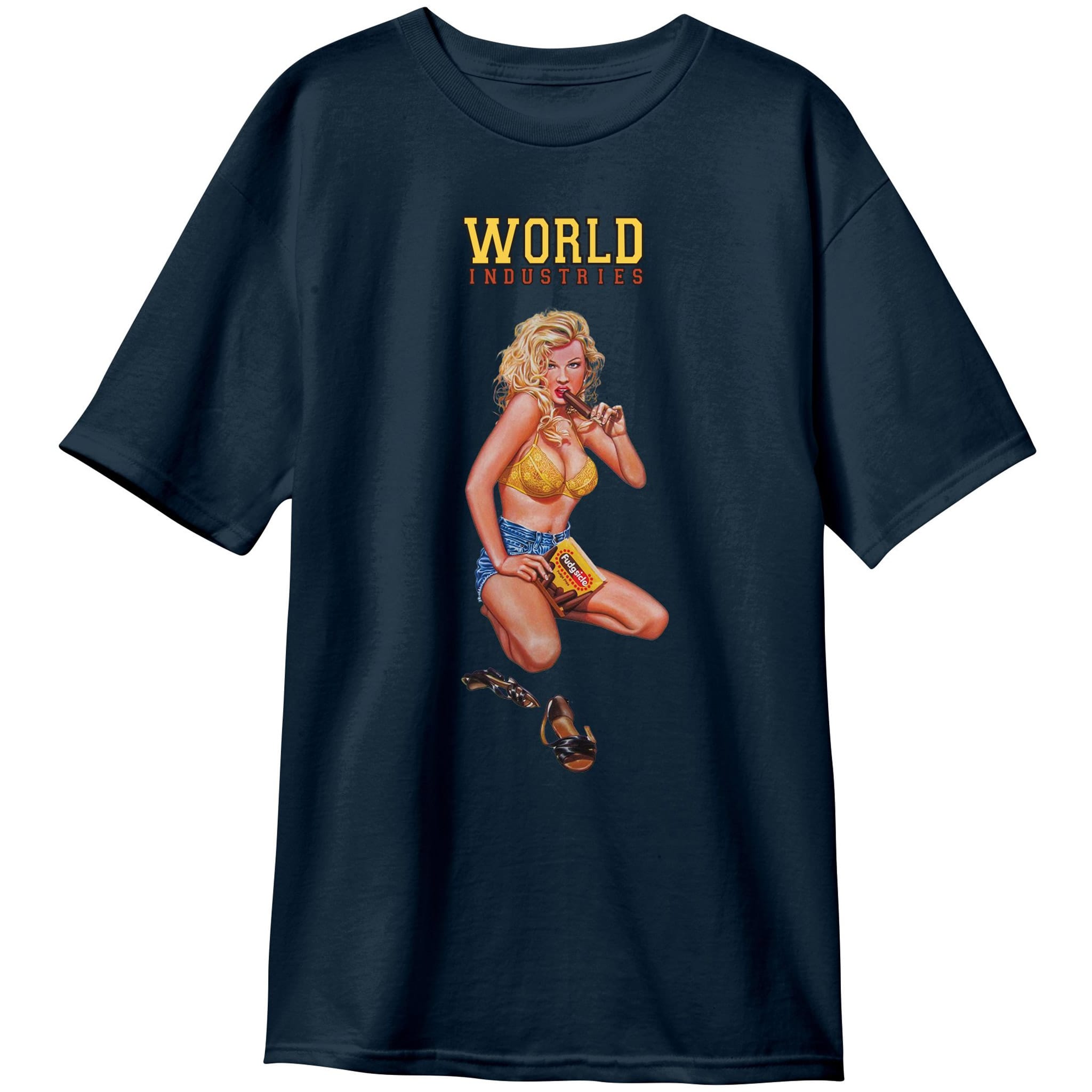 World Industries Kareem Campbell Fudgesicle Premium Tee Navy T-Shirt