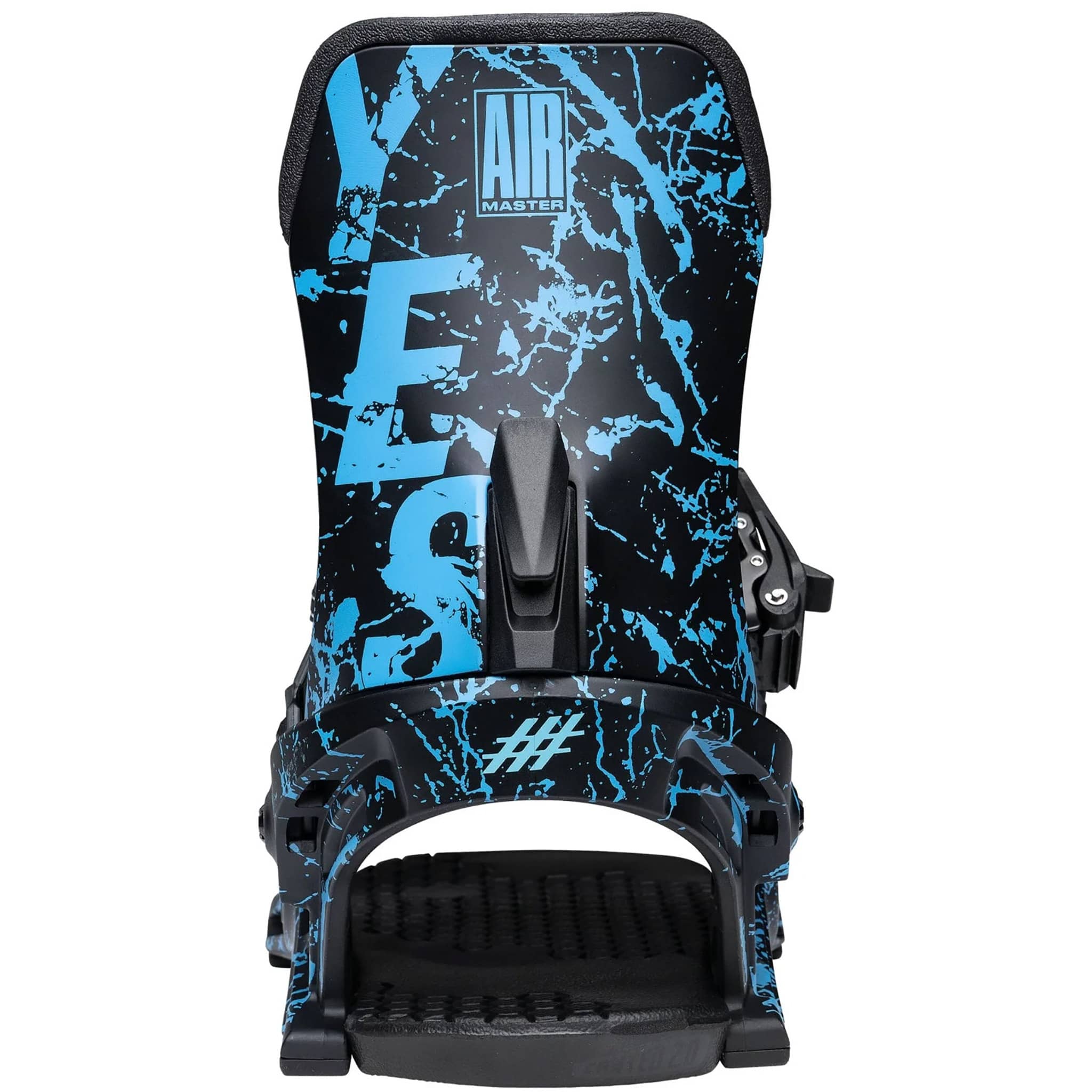 Yes Airmaster Snowboard Binding 2026 Splatter Blue Mens Snowboard Bindings