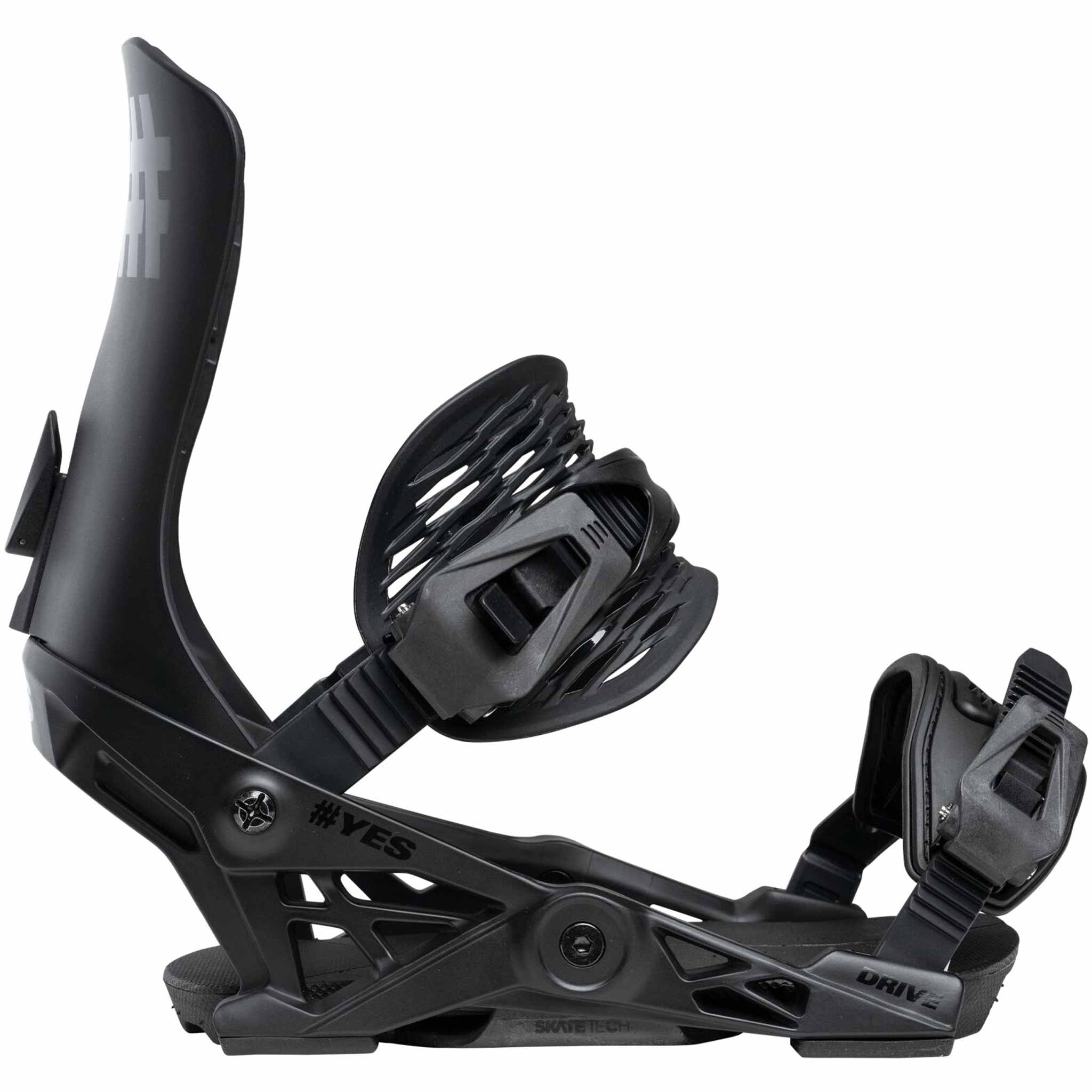 Yes Drive Snowboard Binding 2026 Pitch Black Mens Bindings