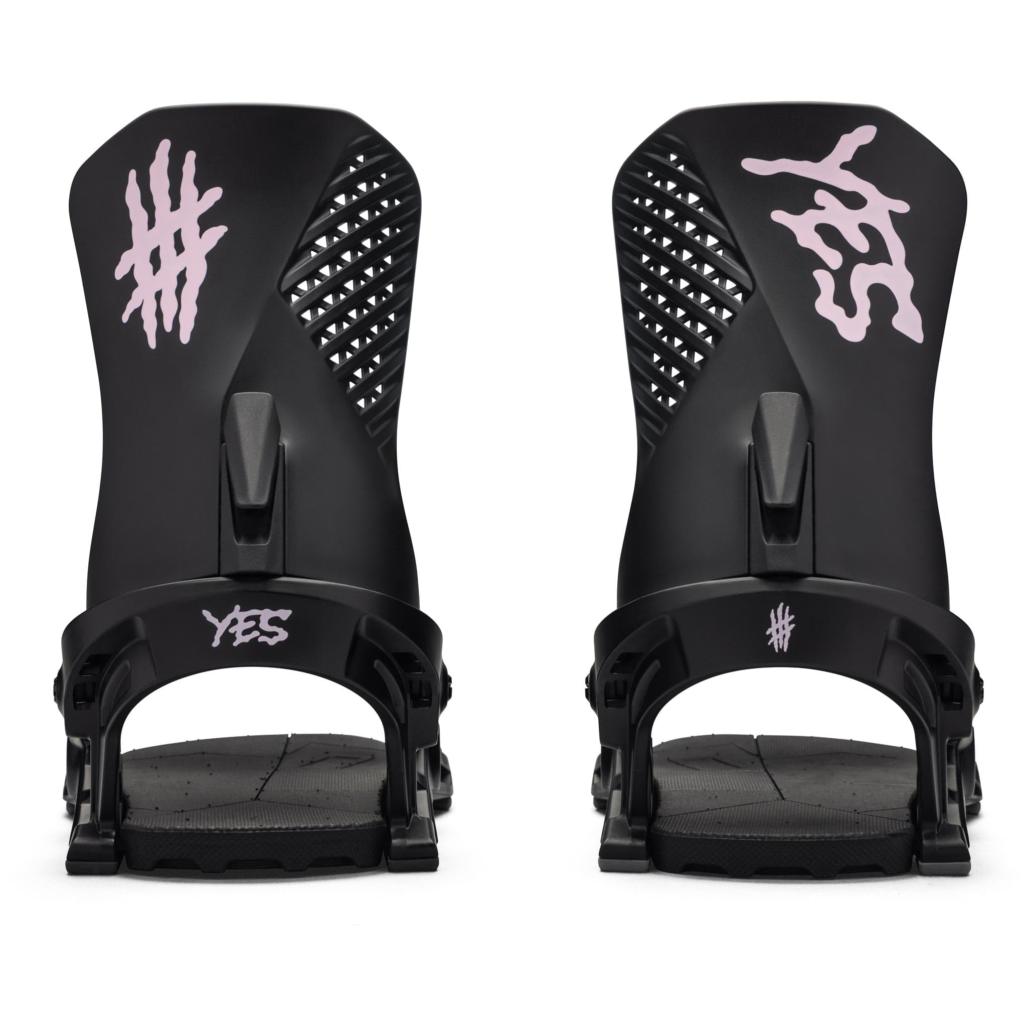 Yes Drive Snowboard Binding Black Pink 2025 Mens Bindings