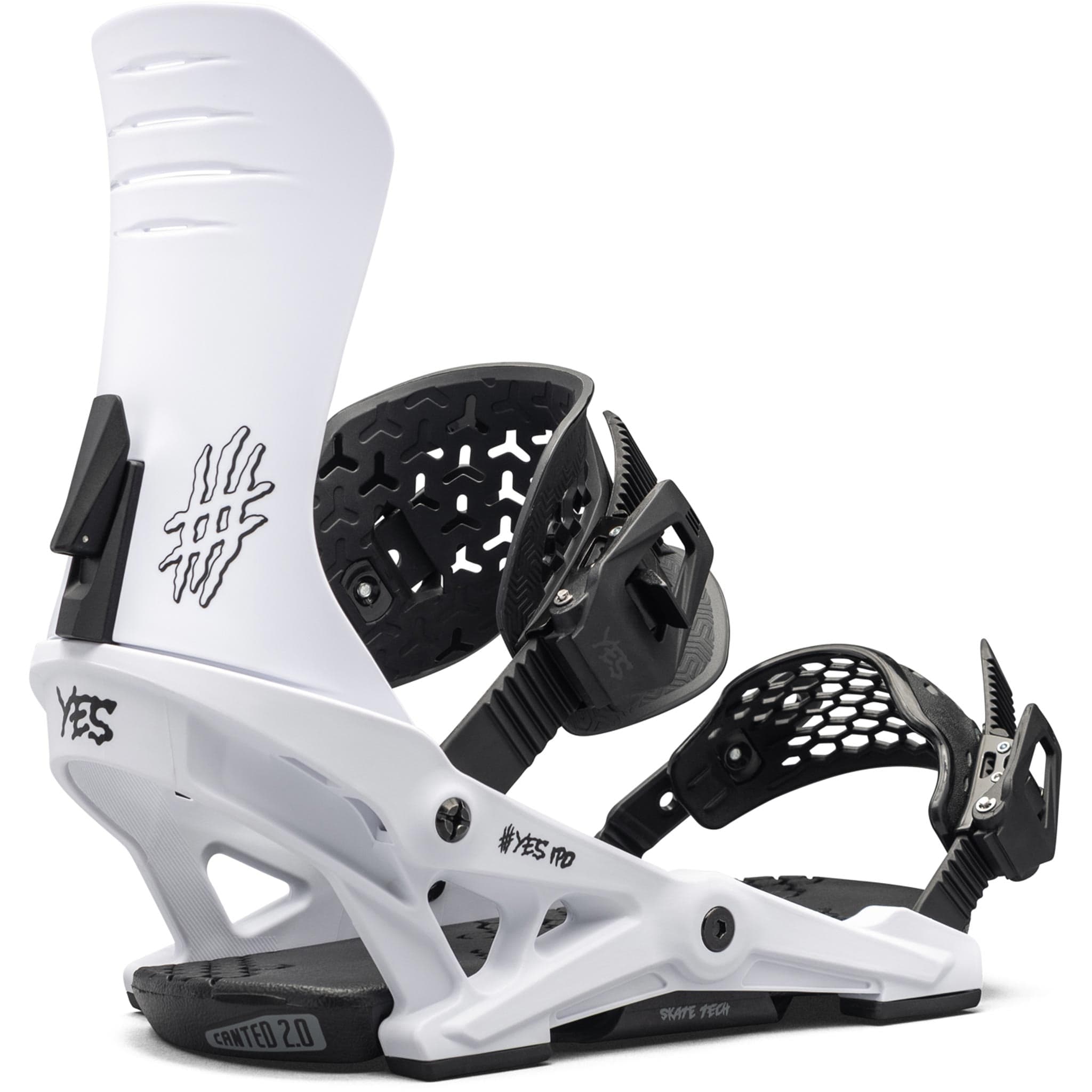 Yes Ipo Snowboard Binding White 2025 Mens Bindings