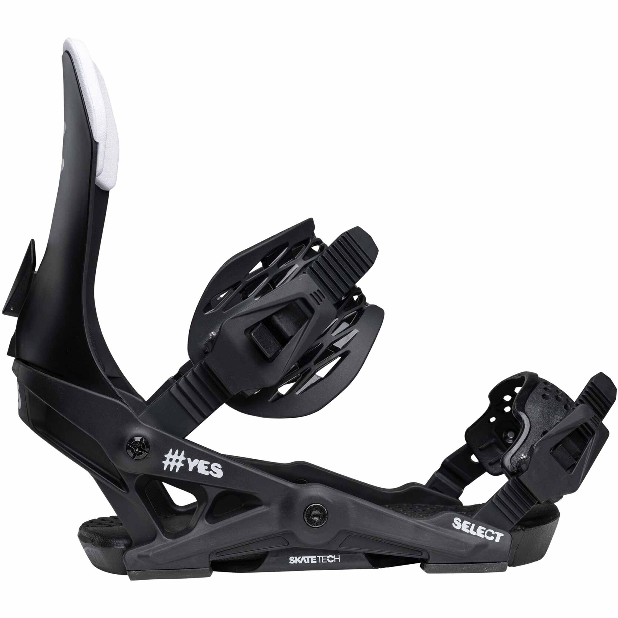 Yes Select Snowboard Binding 2026 Pitch Black Mens Bindings