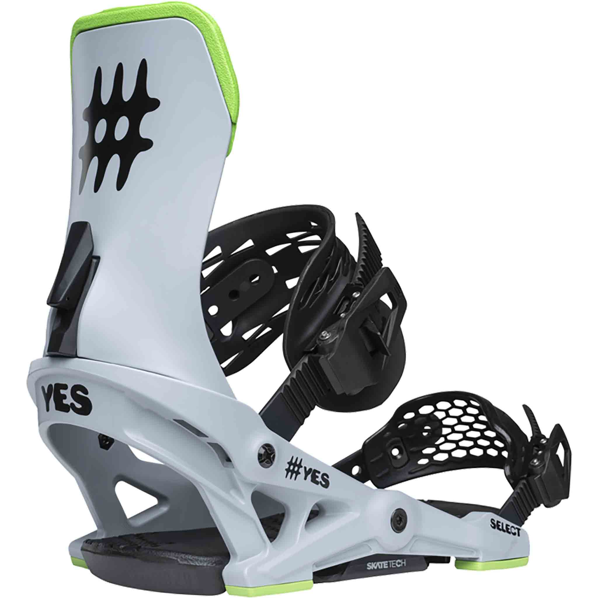 Yes Select Snowboard Binding 2026 YAY Grey Mens Bindings