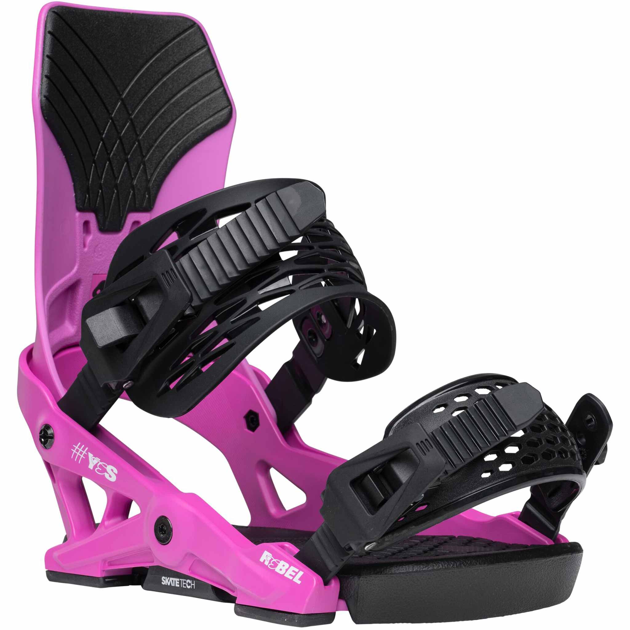 Yes Womens Rebel Snowboard Binding 2026 Party Pink Women's Bindings