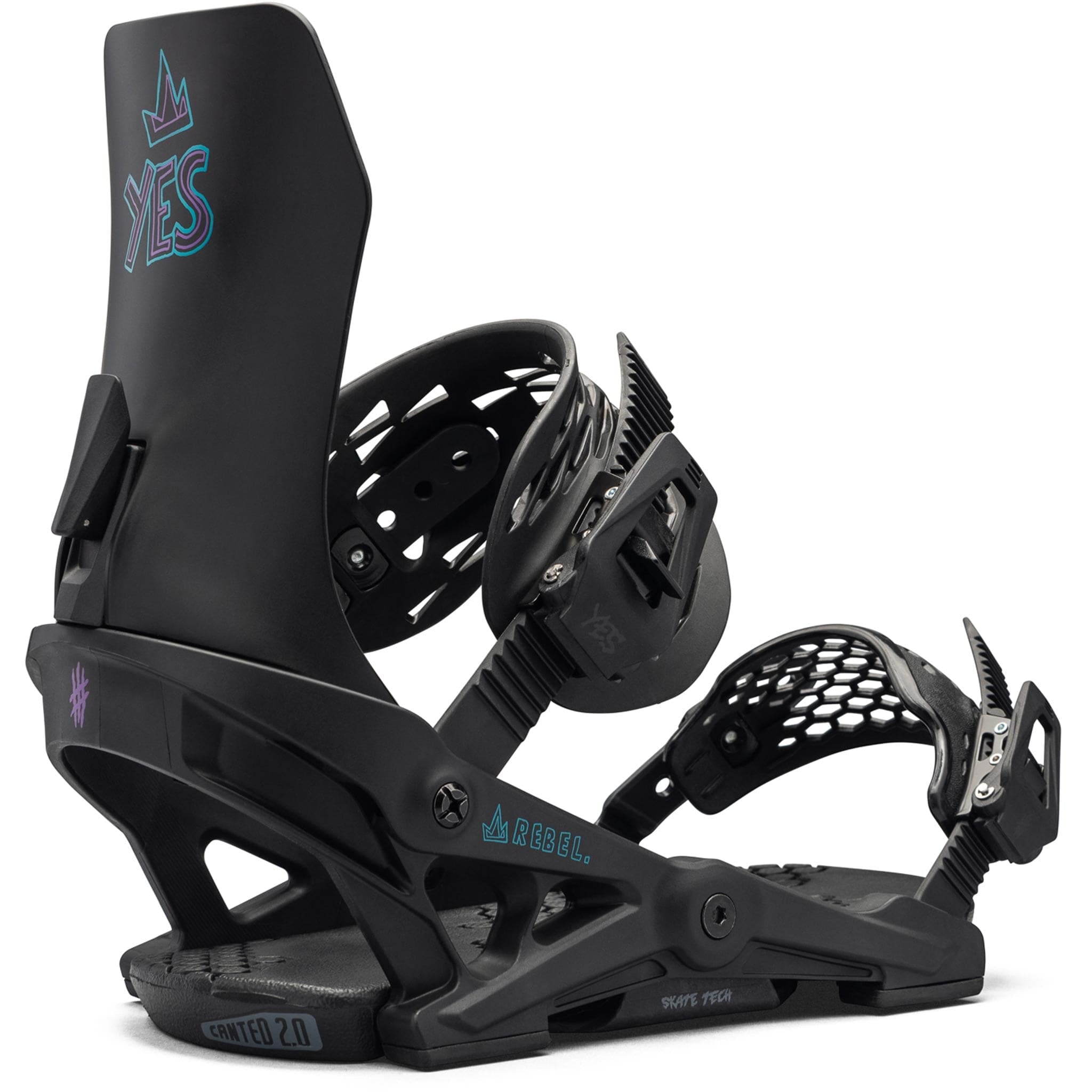 Yes Womens Rebel Snowboard Binding Black 2025 Women's Bindings