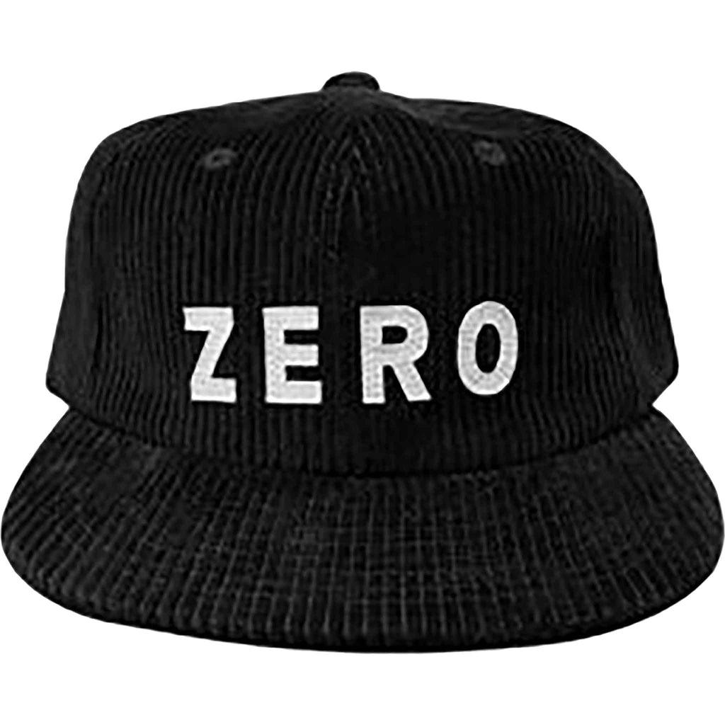 Zero Army Felt Applique Snapback Hat Black Cord Hats