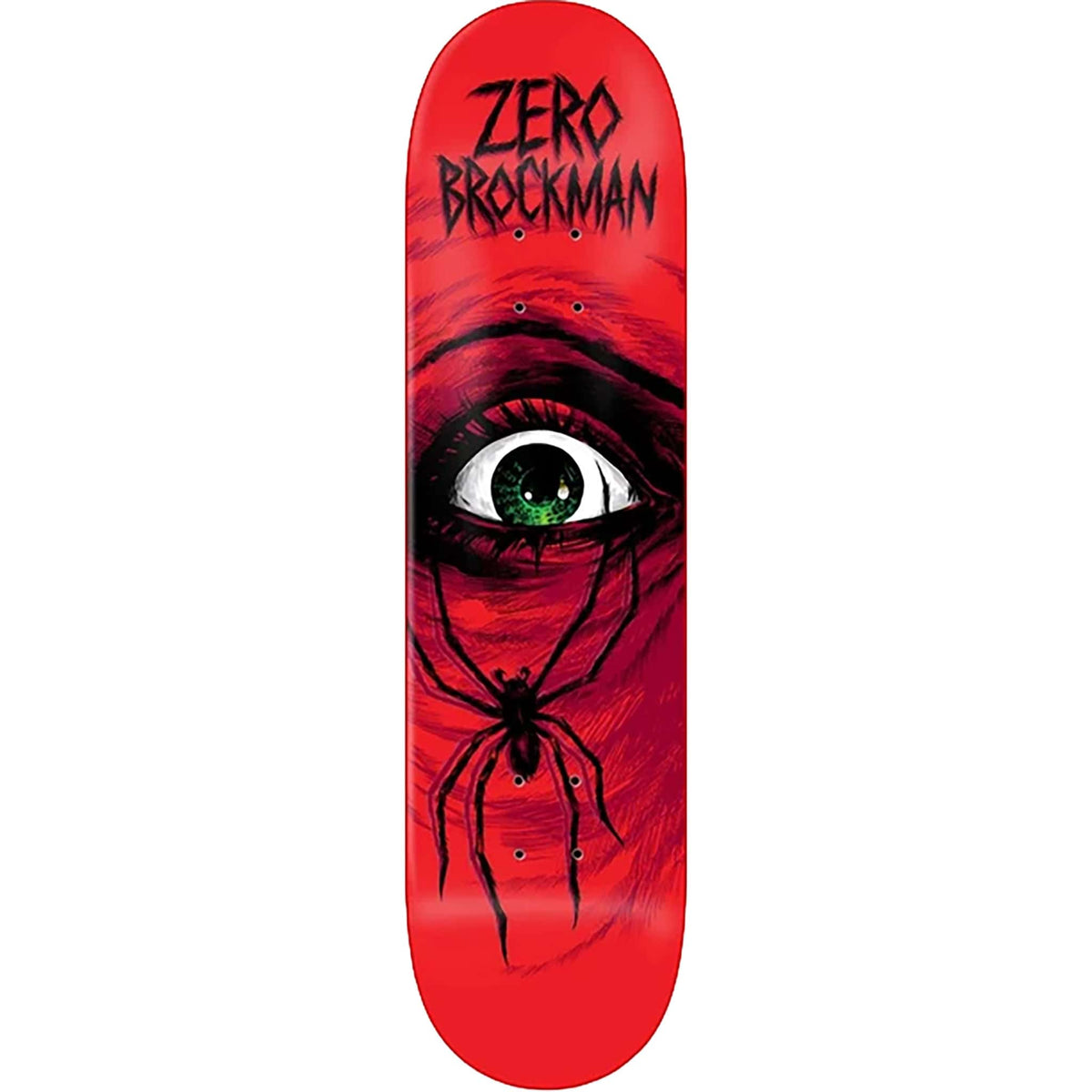 Zero Brockman Wolf Spider 30 Year Reissue Skateboard Deck Red Dipped 8.5 Skateboard