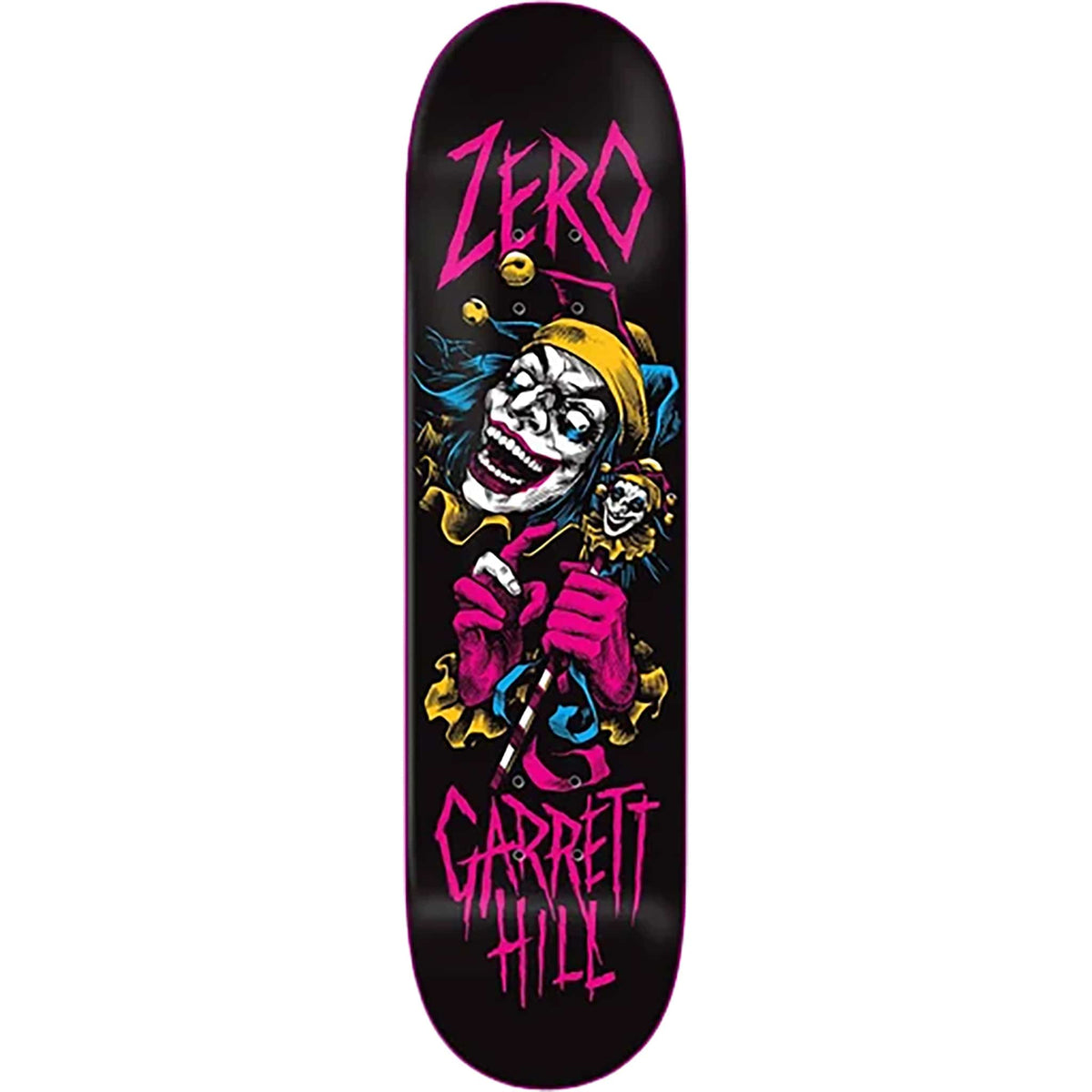 Zero Hill Jester 30 Year Reissue Skateboard Deck Pink Dipped 8.25 Skateboard