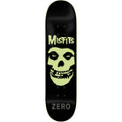 Zero Misfits Fiend Skull Glow Skateboard Deck 8.25" Skateboard
