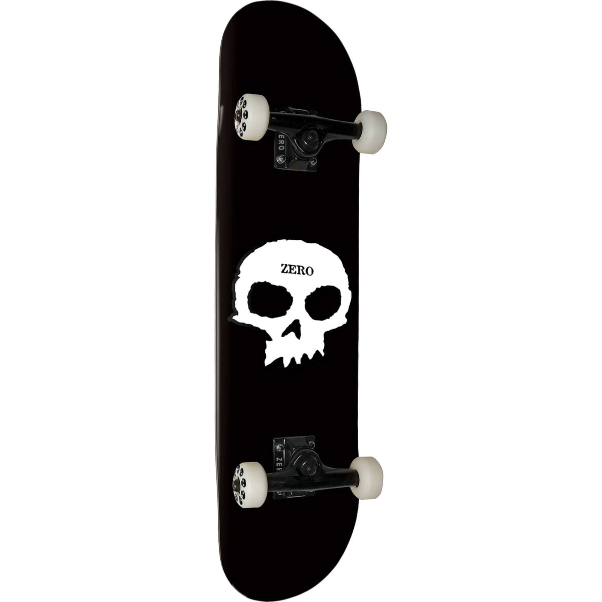Zero Single Skull Skateboard Complete Black Dipped 7.5 Skateboard Complete